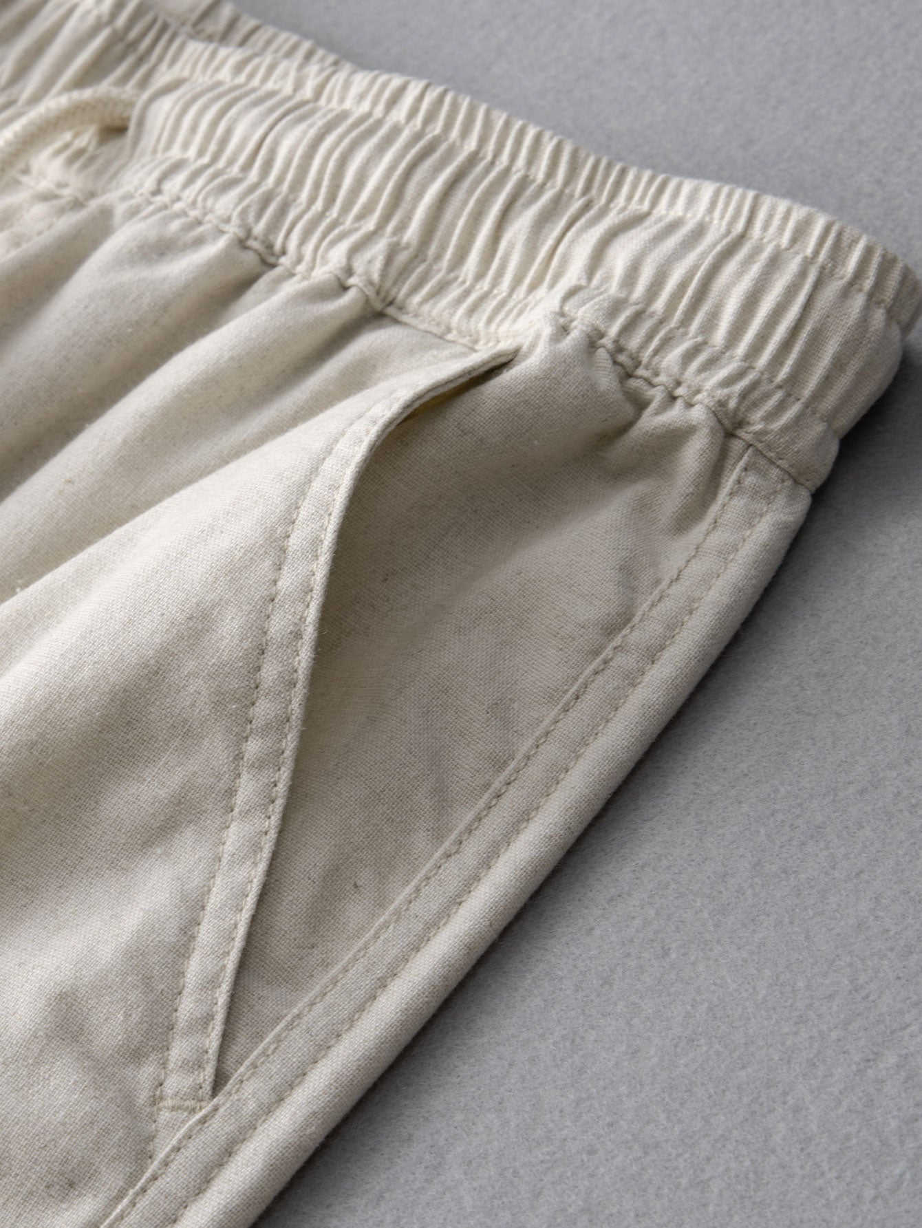Muscle Fit Diamond Texture Cuban Shirt & Straight Leg Linen Pants