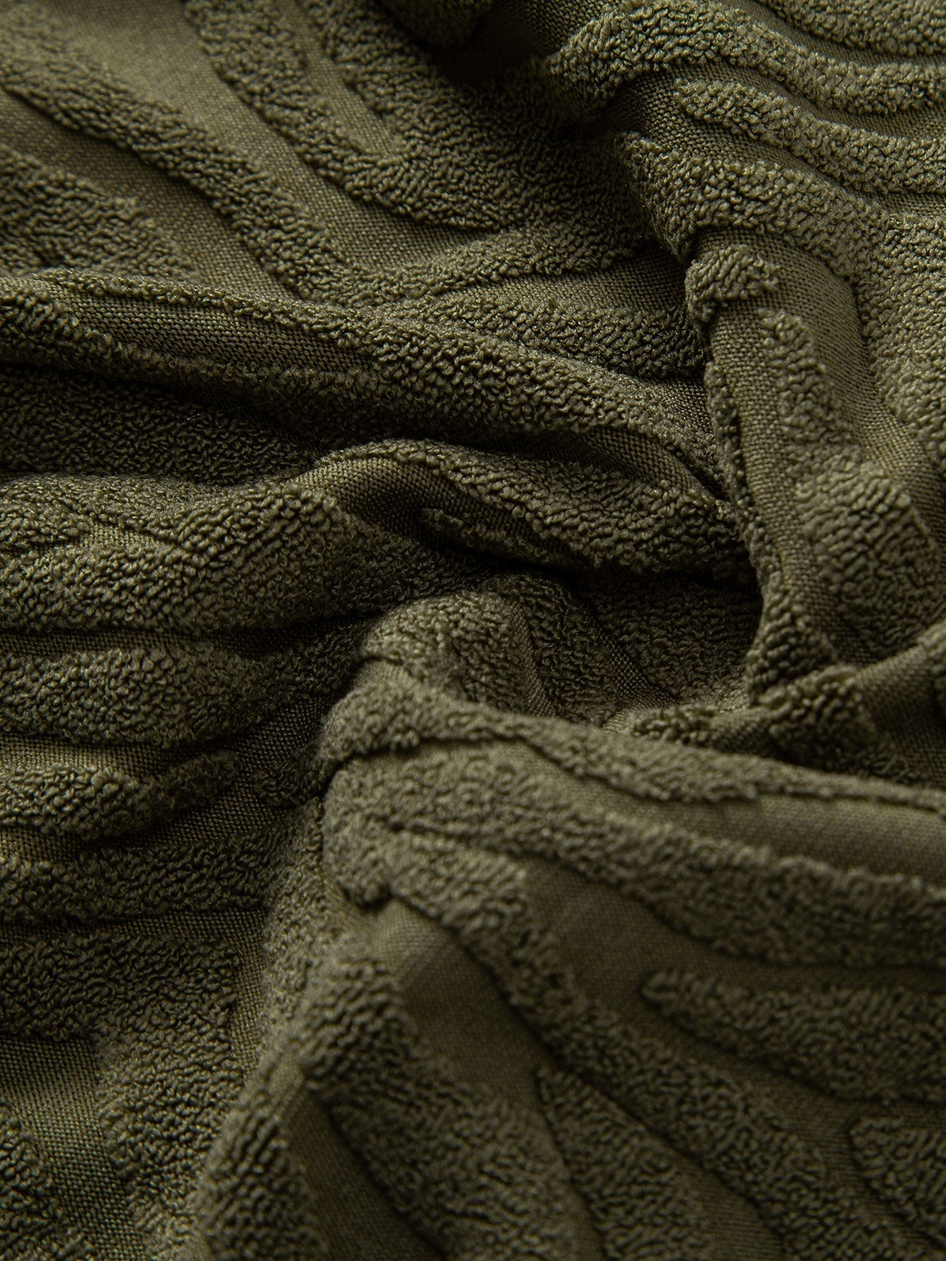 Animal Texture Terry Cuban Shirt & Straight Leg Linen Pants