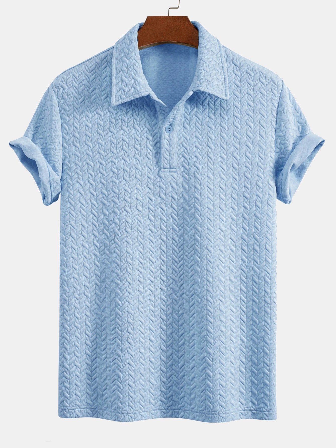 Geometric Jacquard Polo & Geometric Jacquard Shorts