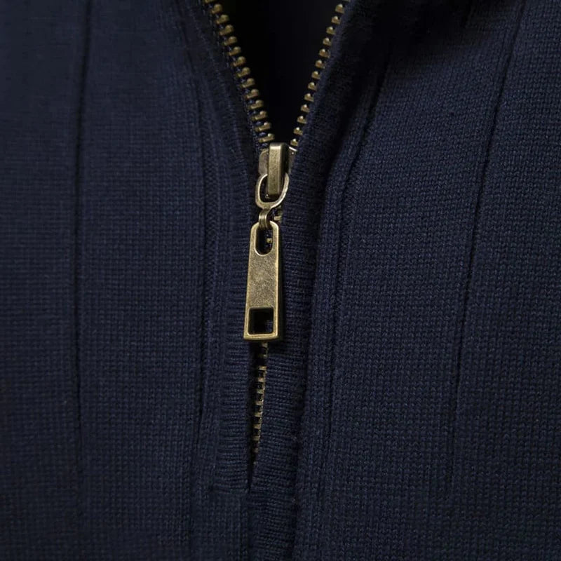 Pull Verri pour homme, col montant et fermeture éclair