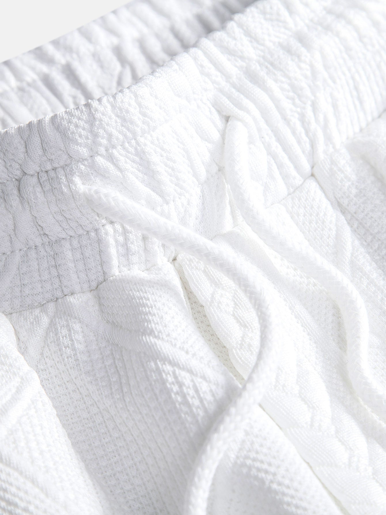 Geometric Jacquard Button Up Shirt & Shorts