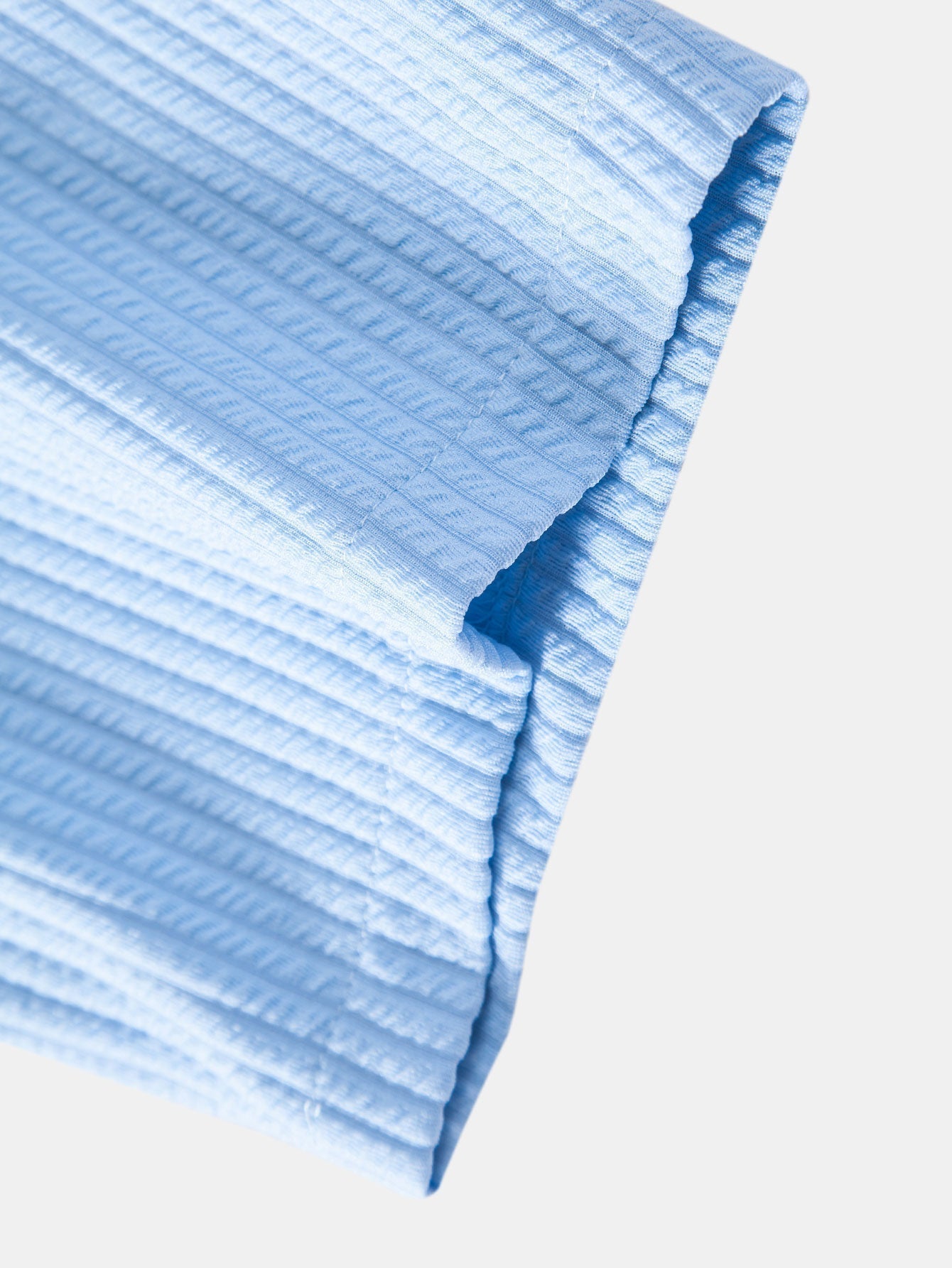 Muscle Fit Ribbed Deep Cuban Shirt & Drawstring Ribbed Shorts