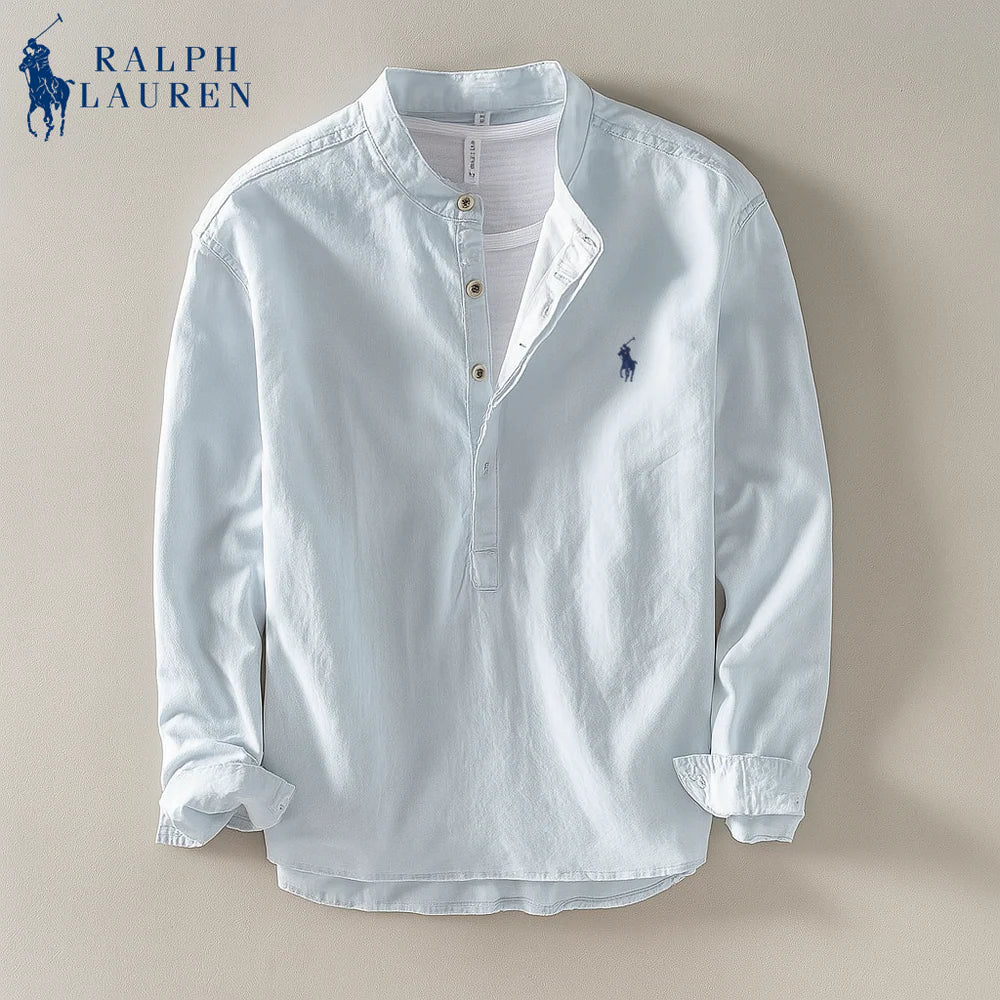 RL™ | Coastal Linen Mandarin Shirt
