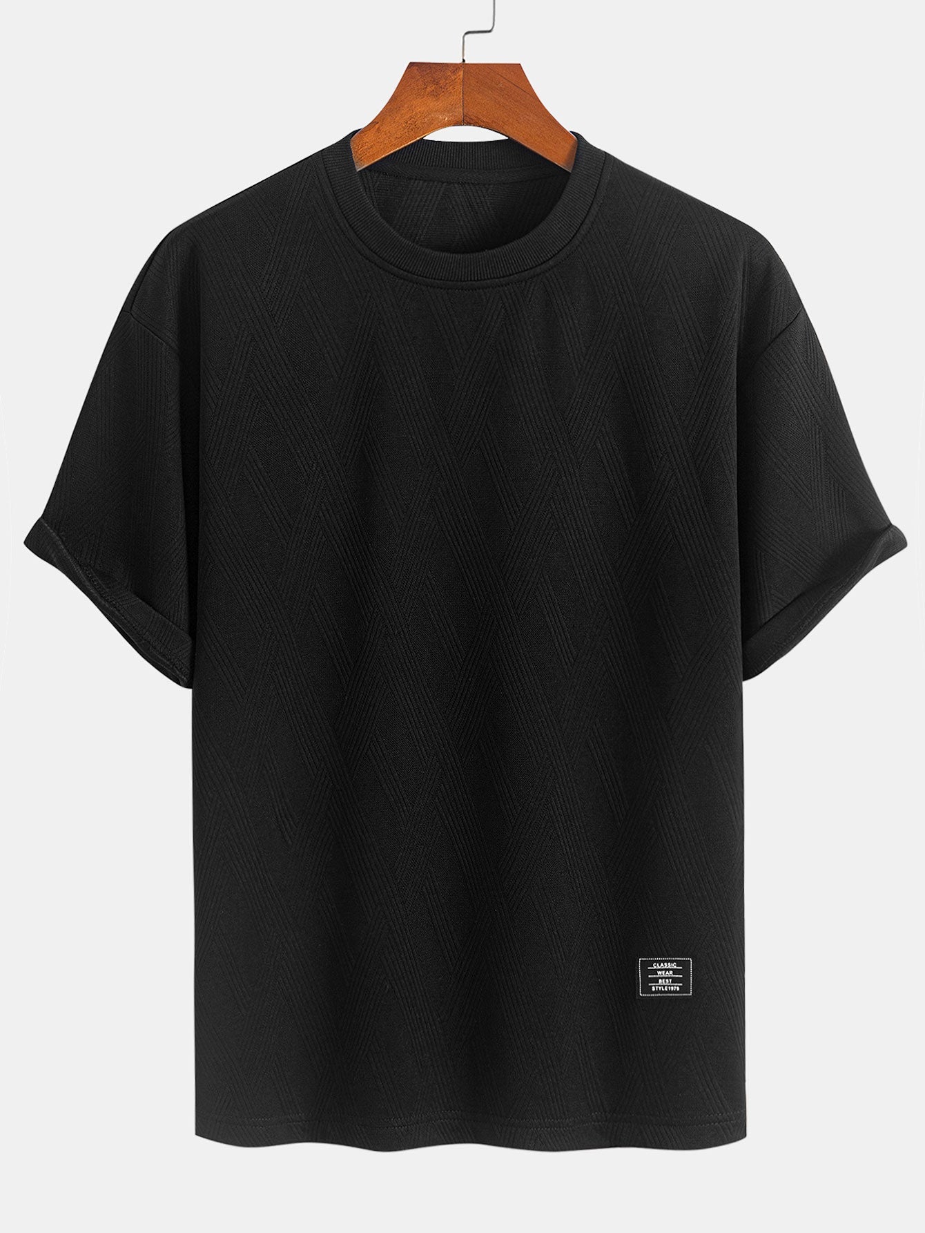 Relax Fit Diamond Jacquard T-Shirt & Diamond Jacquard Shorts