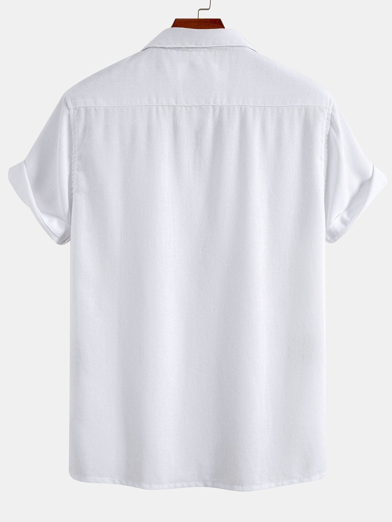 Linen Cuban Shirt With Pockets & Linen Drawstring Shorts