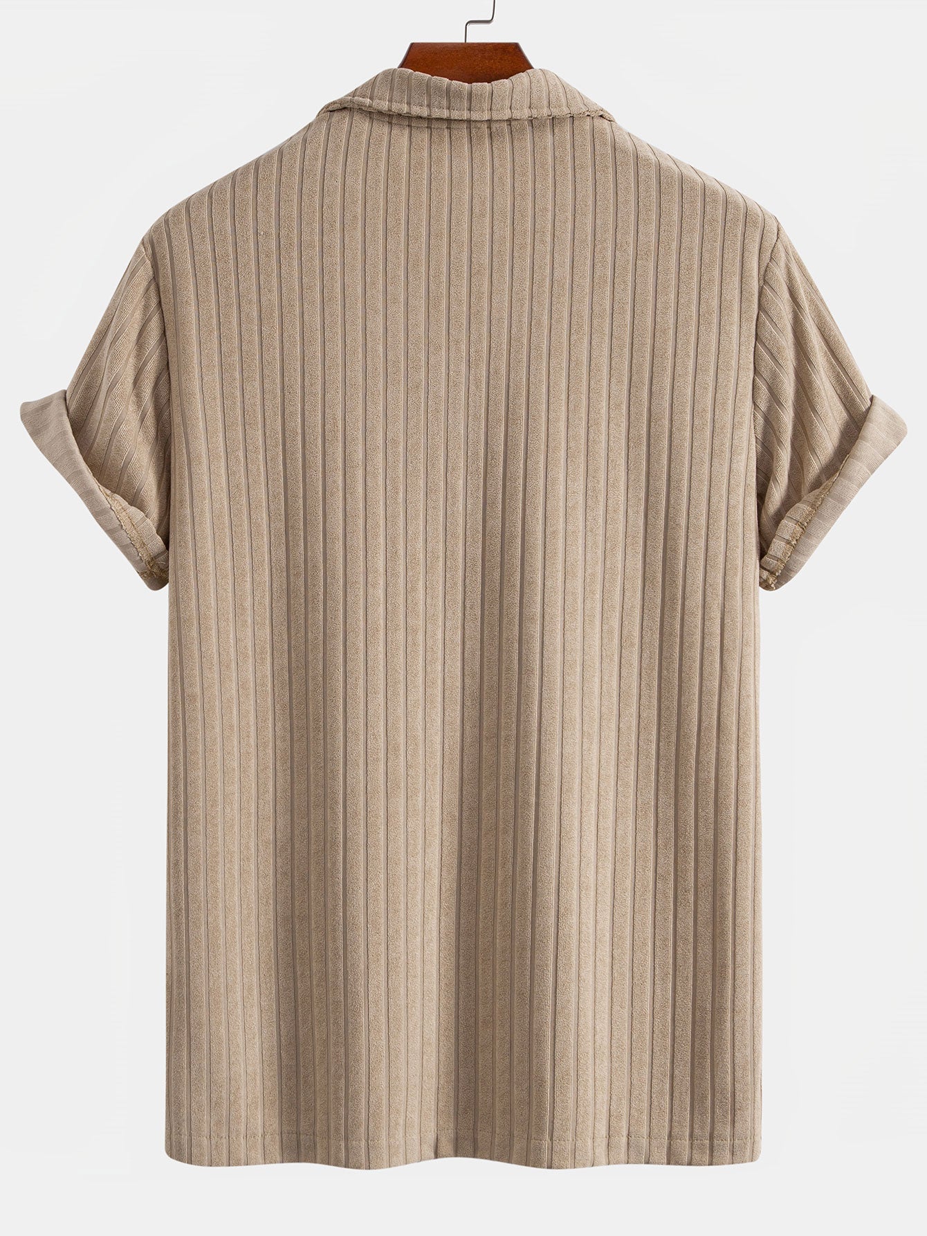 Striped Terry Cuban Shirt & Striped Terry Cuban Shorts