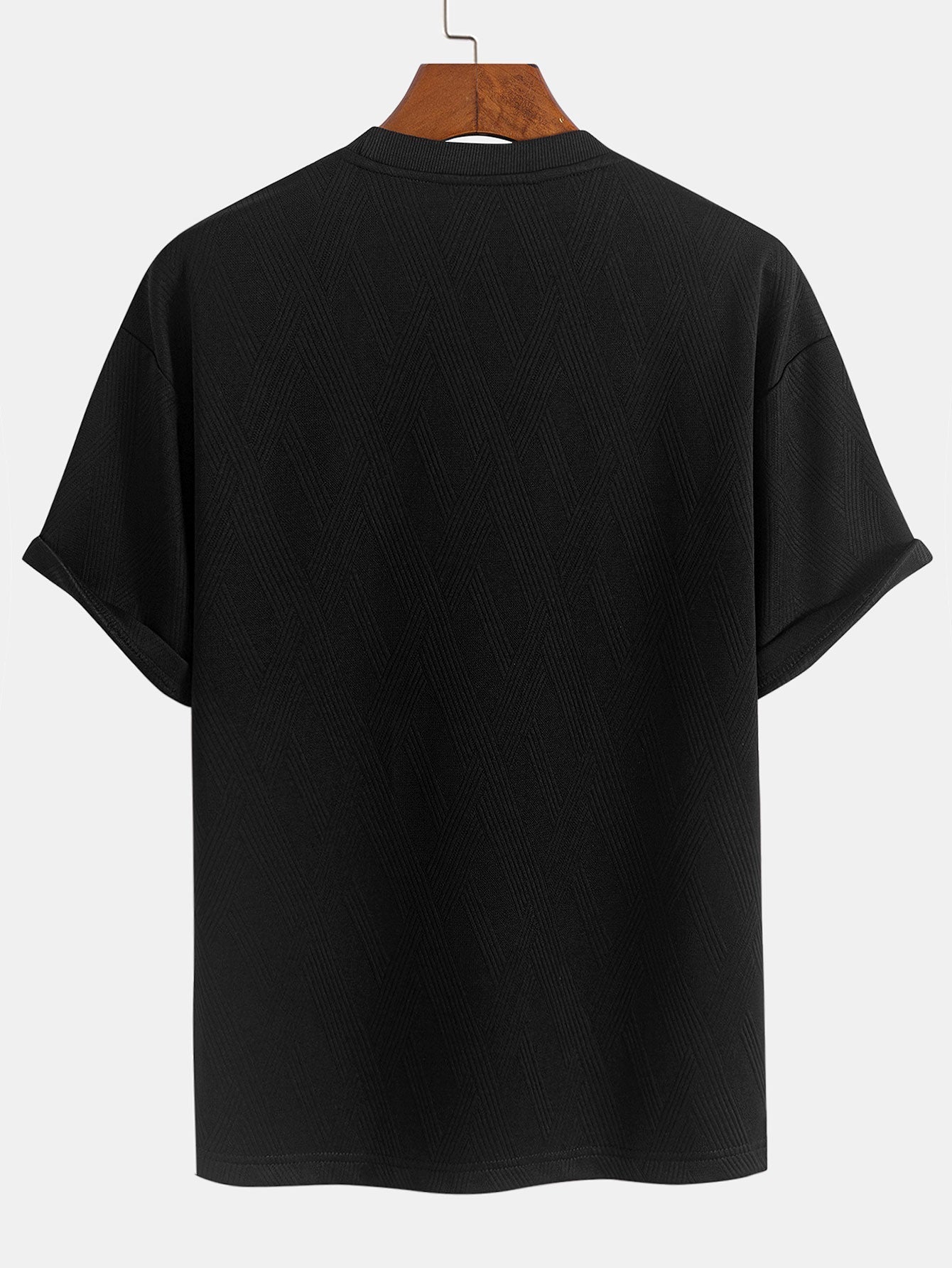 Relax Fit Diamond Jacquard T-Shirt & Diamond Jacquard Shorts