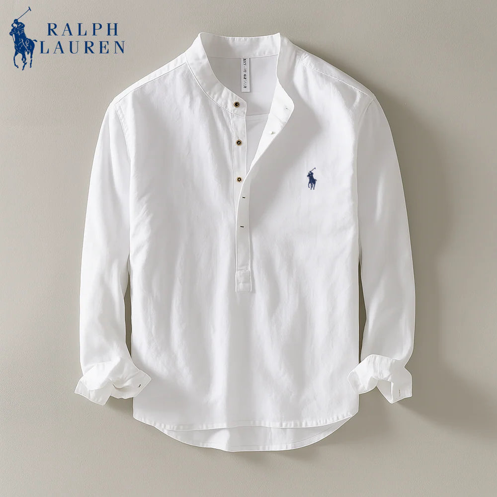 RL™ | Coastal Linen Mandarin Shirt
