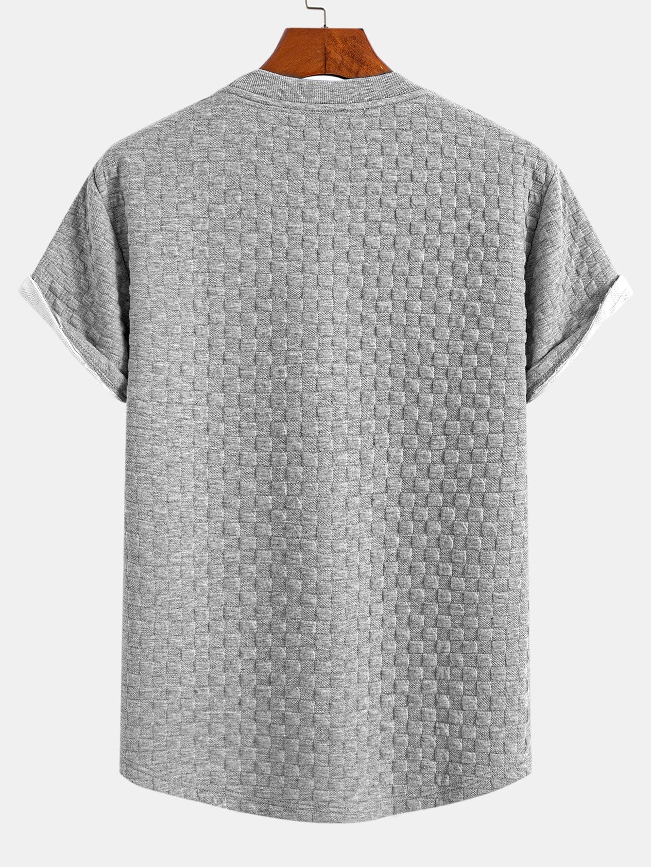 Checkerboard Jacquard Arc Hem T-Shirt & Checkerboard Jacquard Shorts
