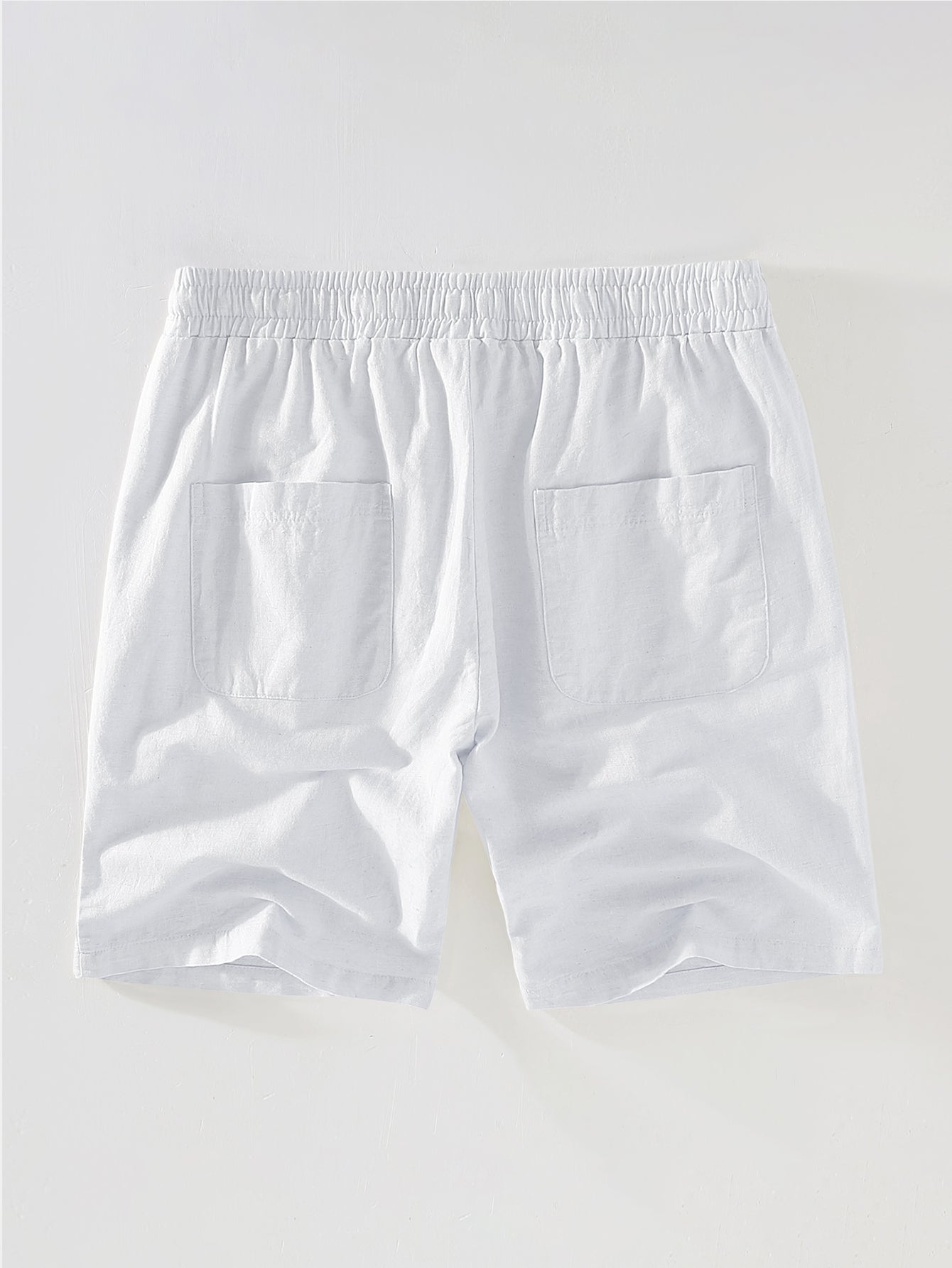 Striped Mesh Cuban Shirt & Linen Drawstring Shorts