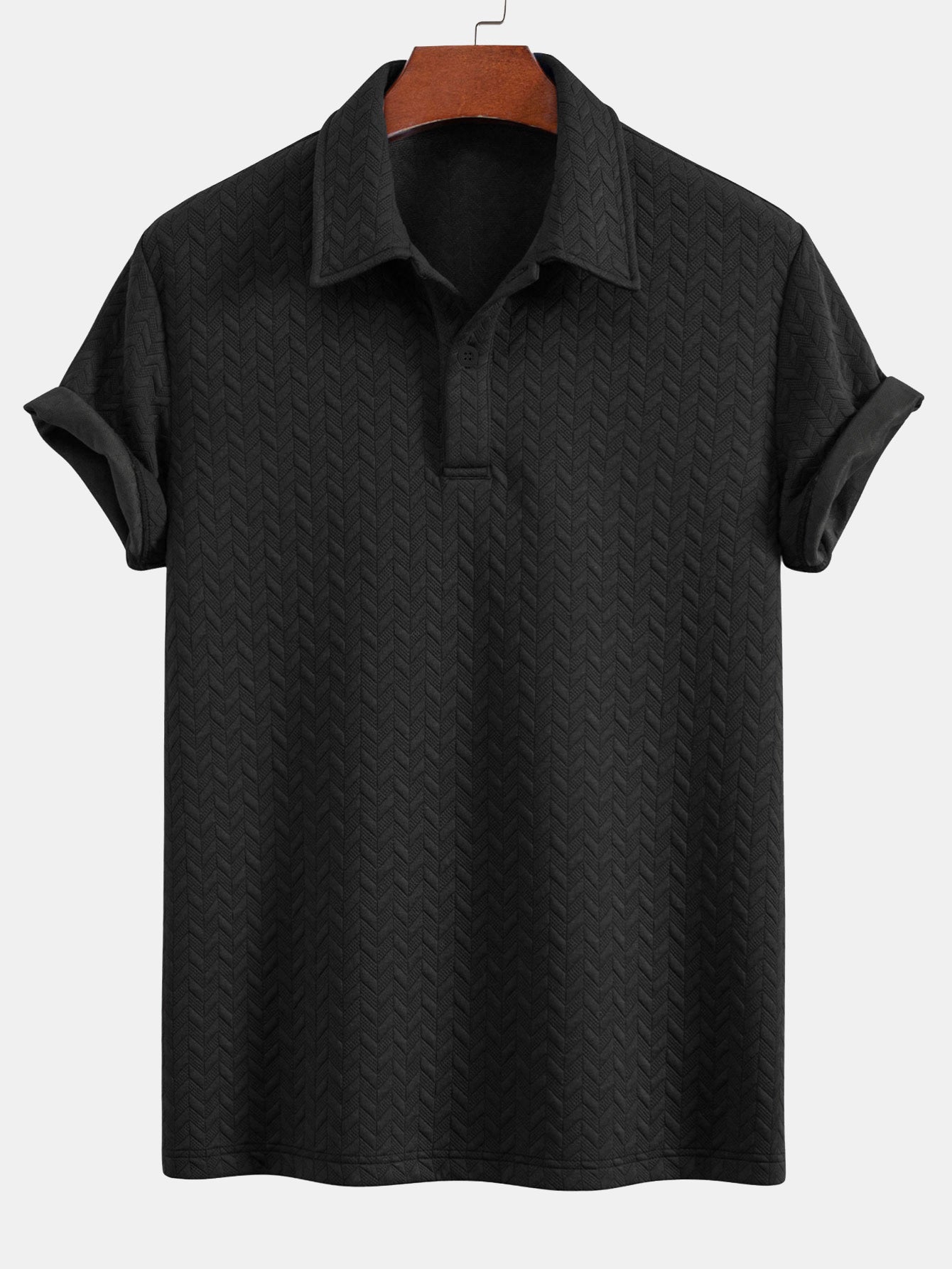 Geometric Jacquard Polo & Geometric Jacquard Shorts