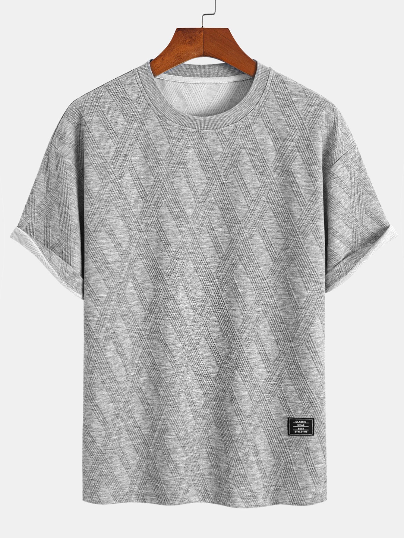 Relax Fit Diamond Jacquard T-Shirt & Diamond Jacquard Shorts