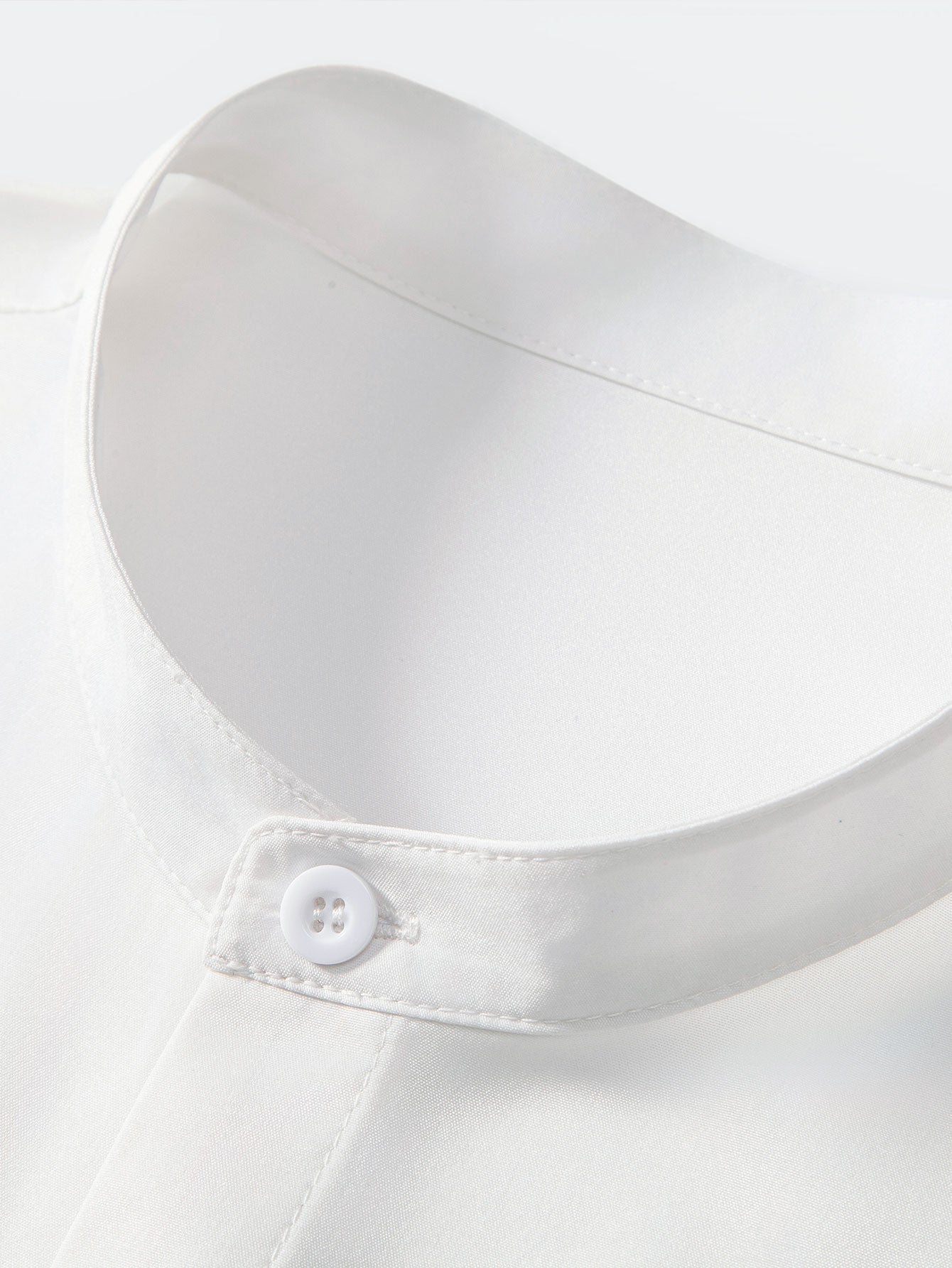 Ink Landscape Painting Stand Collar Shirt & Man Mid Length Drawstring Swim Shorts