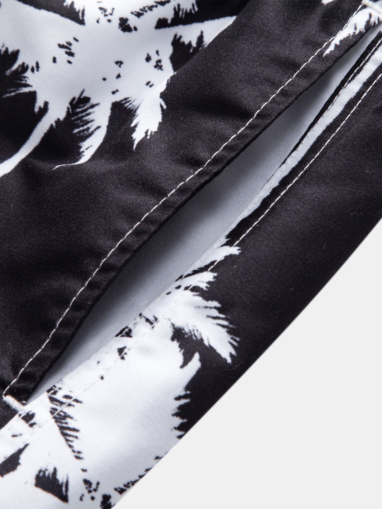 Regular Fit California Palm Tree Print Cotton T-Shirt & Palm Tree Print Swim Shorts