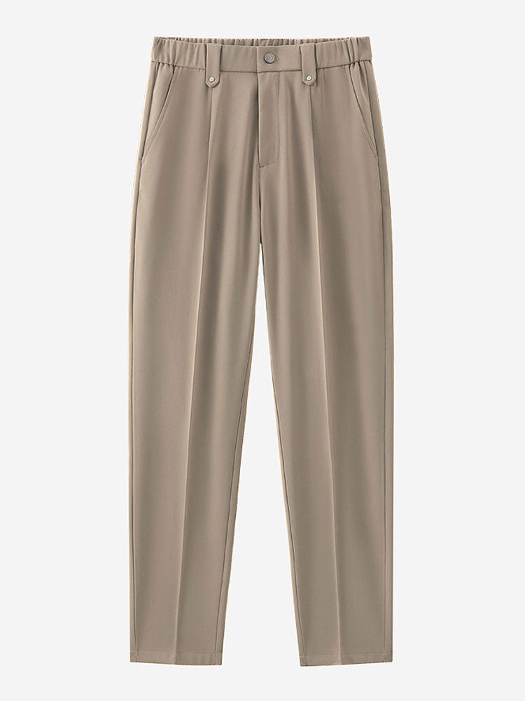 Texture Jacquard Cuban Shirt & Slim Fit Cropped Tapered Pants