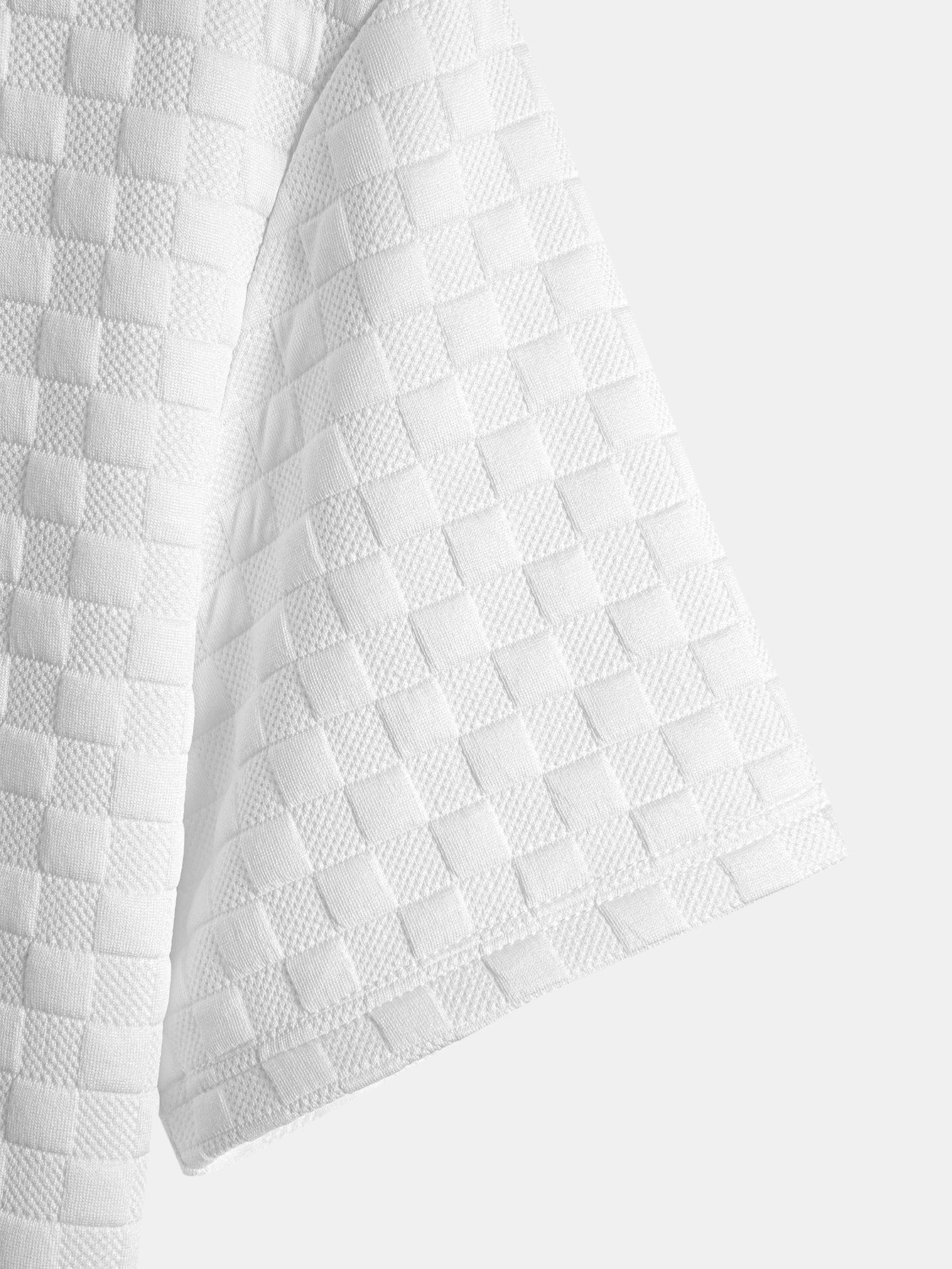 Checkerboard Jacquard Arc Hem T-Shirt & Checkerboard Jacquard Shorts