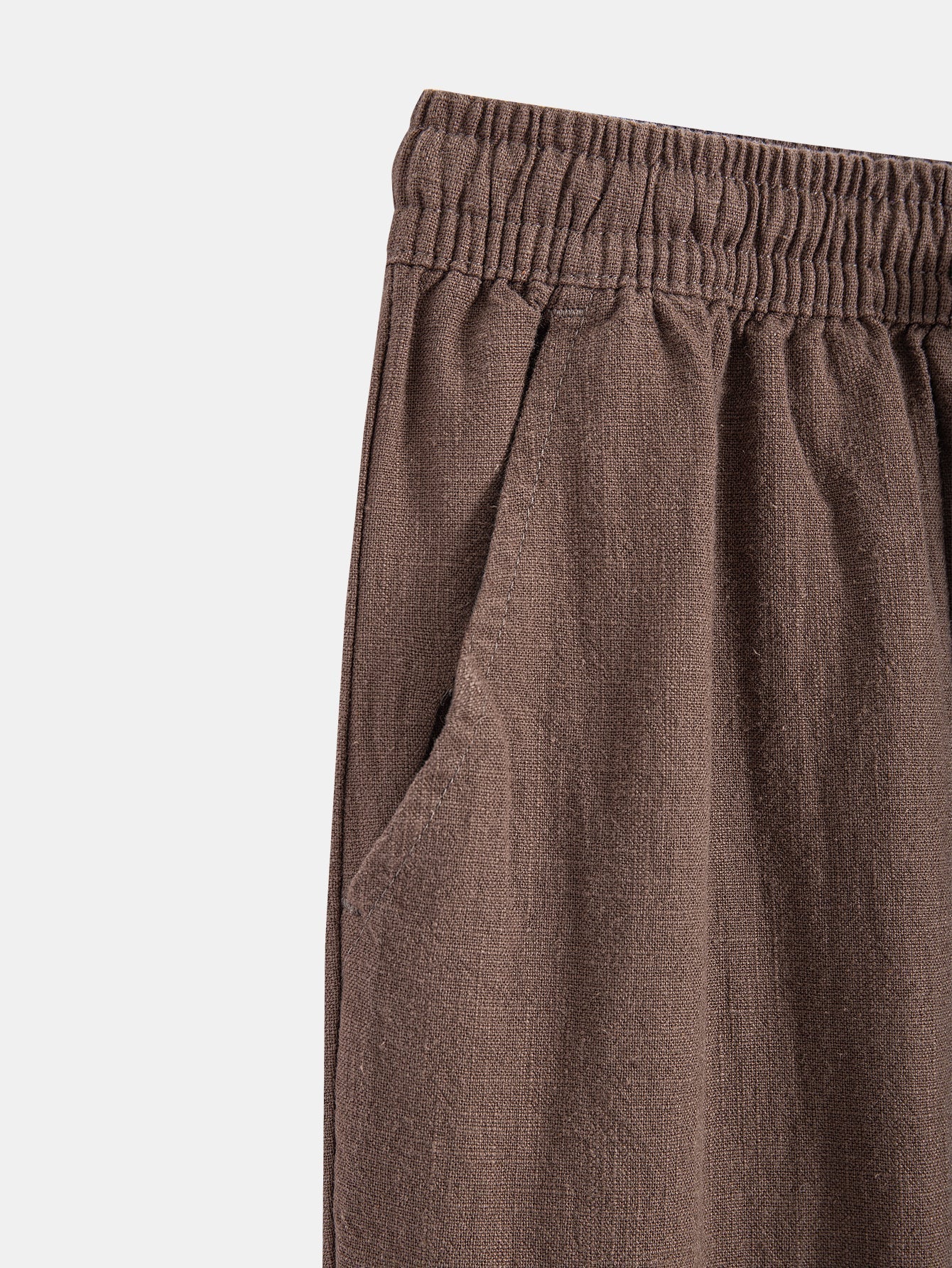 Short Sleeve Geometry Textured Cuban Shirt & Linen Cotton Blend Cropped Pants