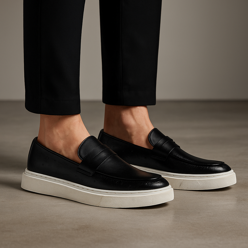 Mocassins Miliani pour hommes en cuir italien