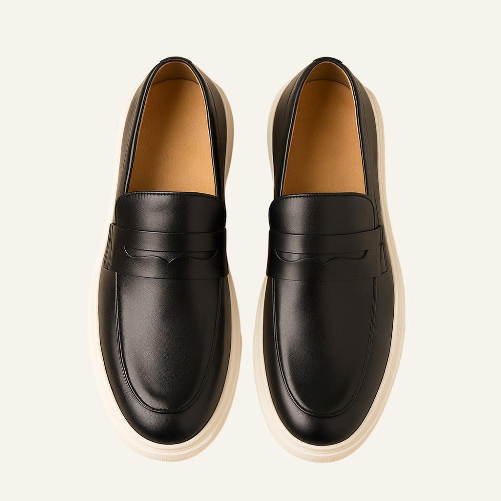 Mocassins Miliani pour hommes en cuir italien