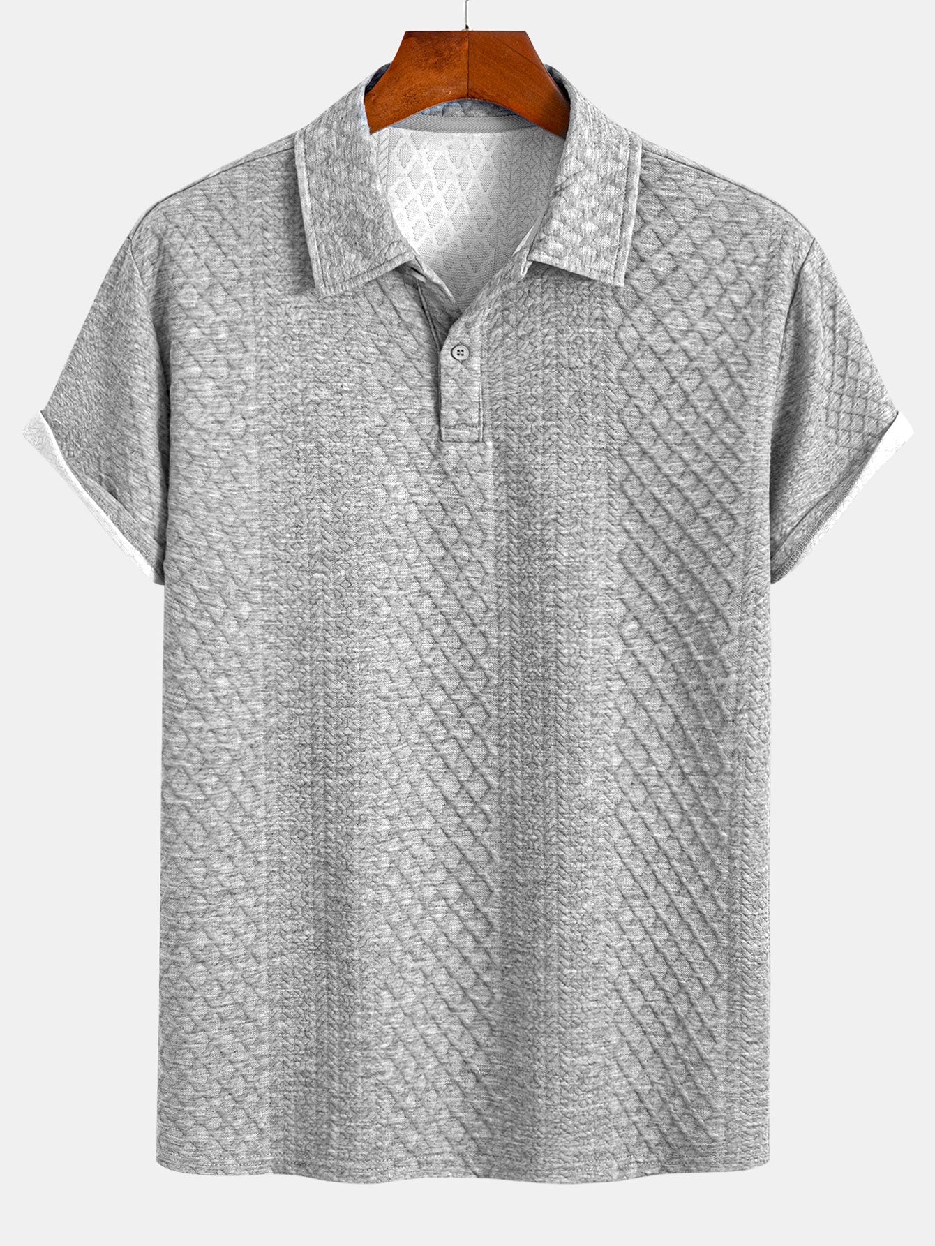 Geometric Diamond Jacquard Polo & Shorts