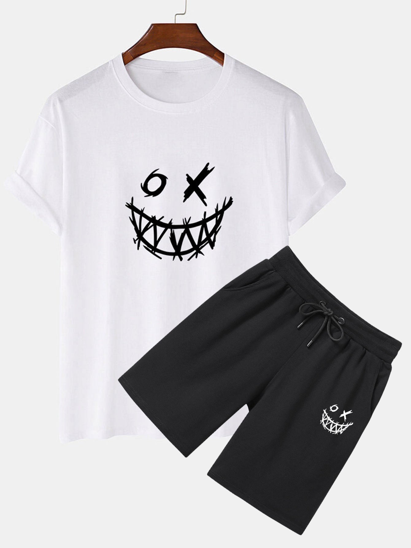 Grimace Print T-Shirt & Shorts