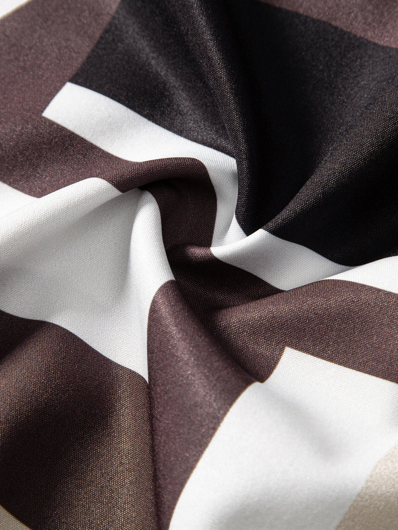 Geometry Colorblock Print Button Up Shirt & Swim Shorts