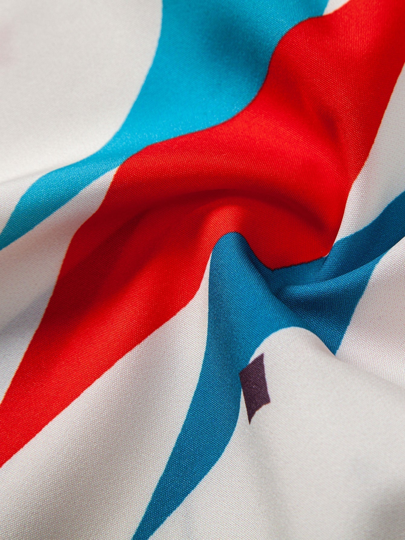 Atomic Geometric Print Button Up Shirt & Swim Shorts