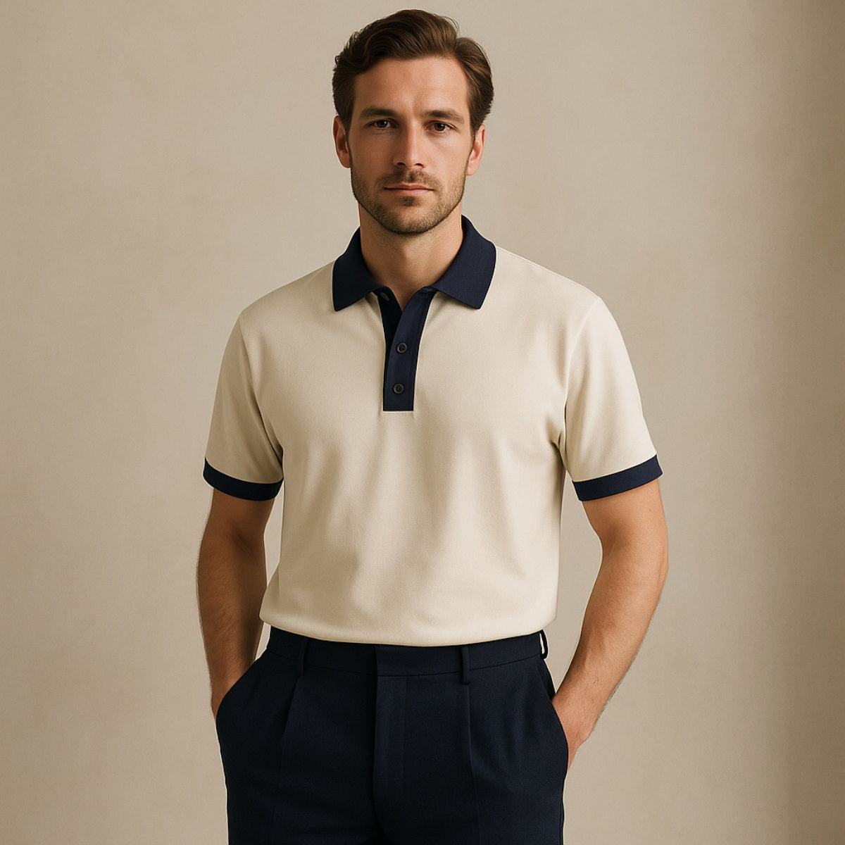 Polo Vittore pour homme uni