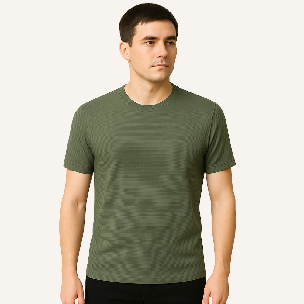 T-shirt Belmont Homme Basic Texturé