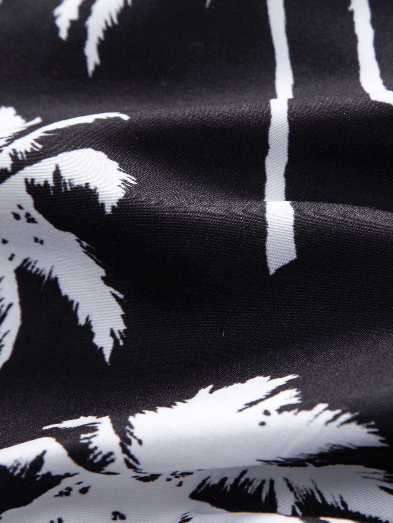 Regular Fit California Palm Tree Print Cotton T-Shirt & Palm Tree Print Swim Shorts