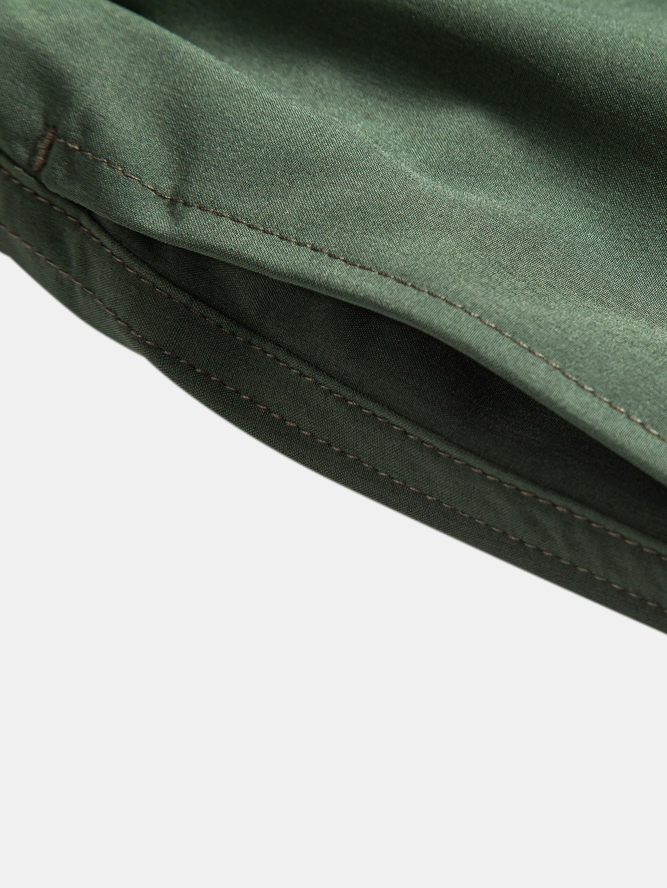 Stripe Print Button Up Shirt & Swim Short