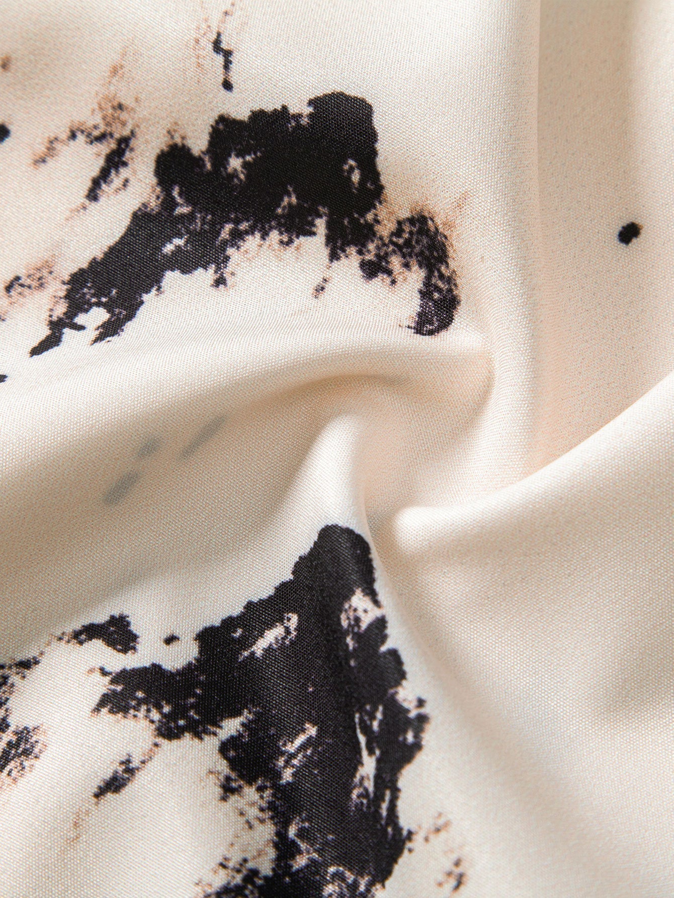 Ink Mountain Shirt & Man Mid Length Drawstring Swim Shorts