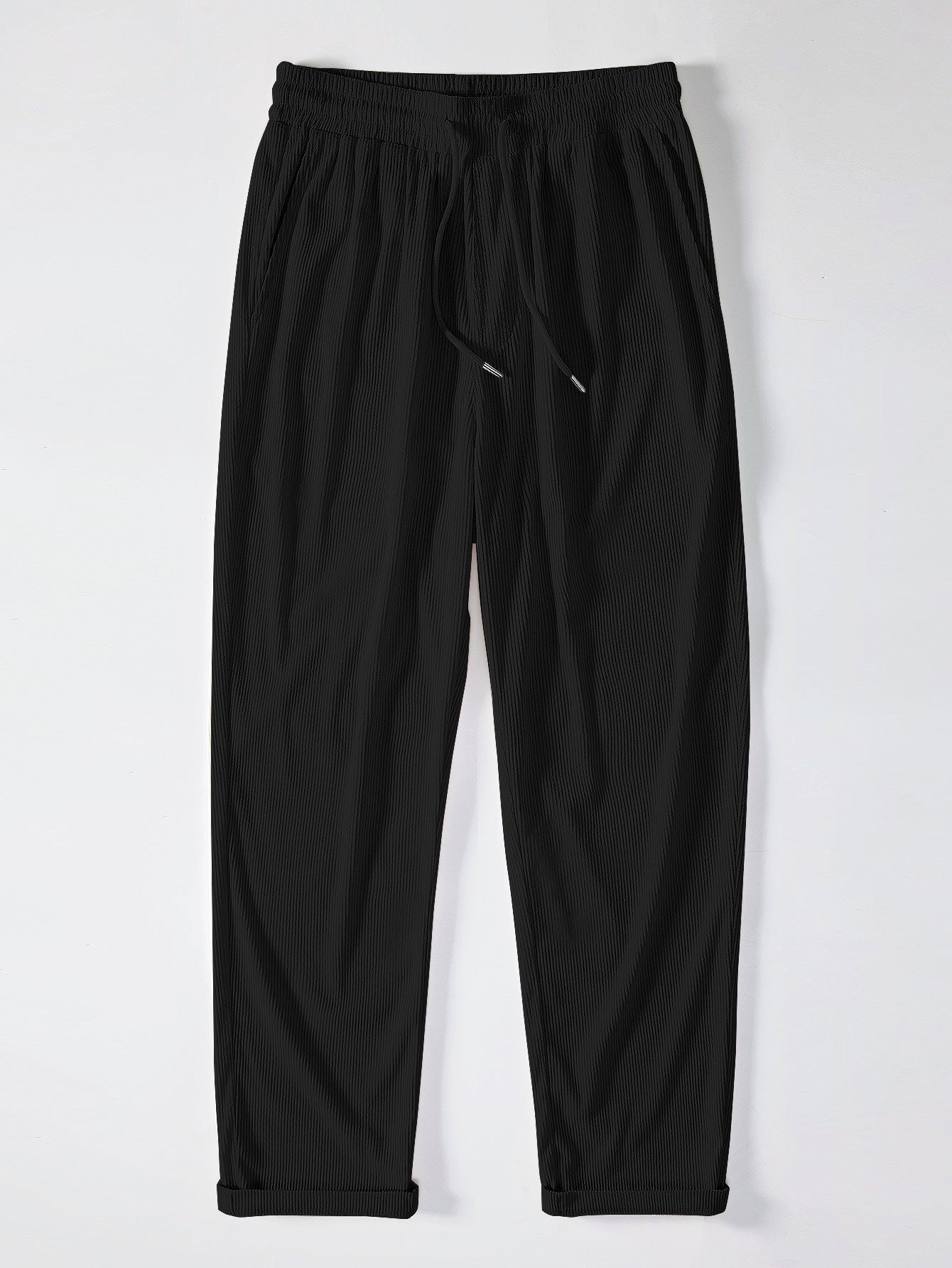 Corduroy Button Up Short Sleeved Shirt & Straight Leg Corduroy Pants