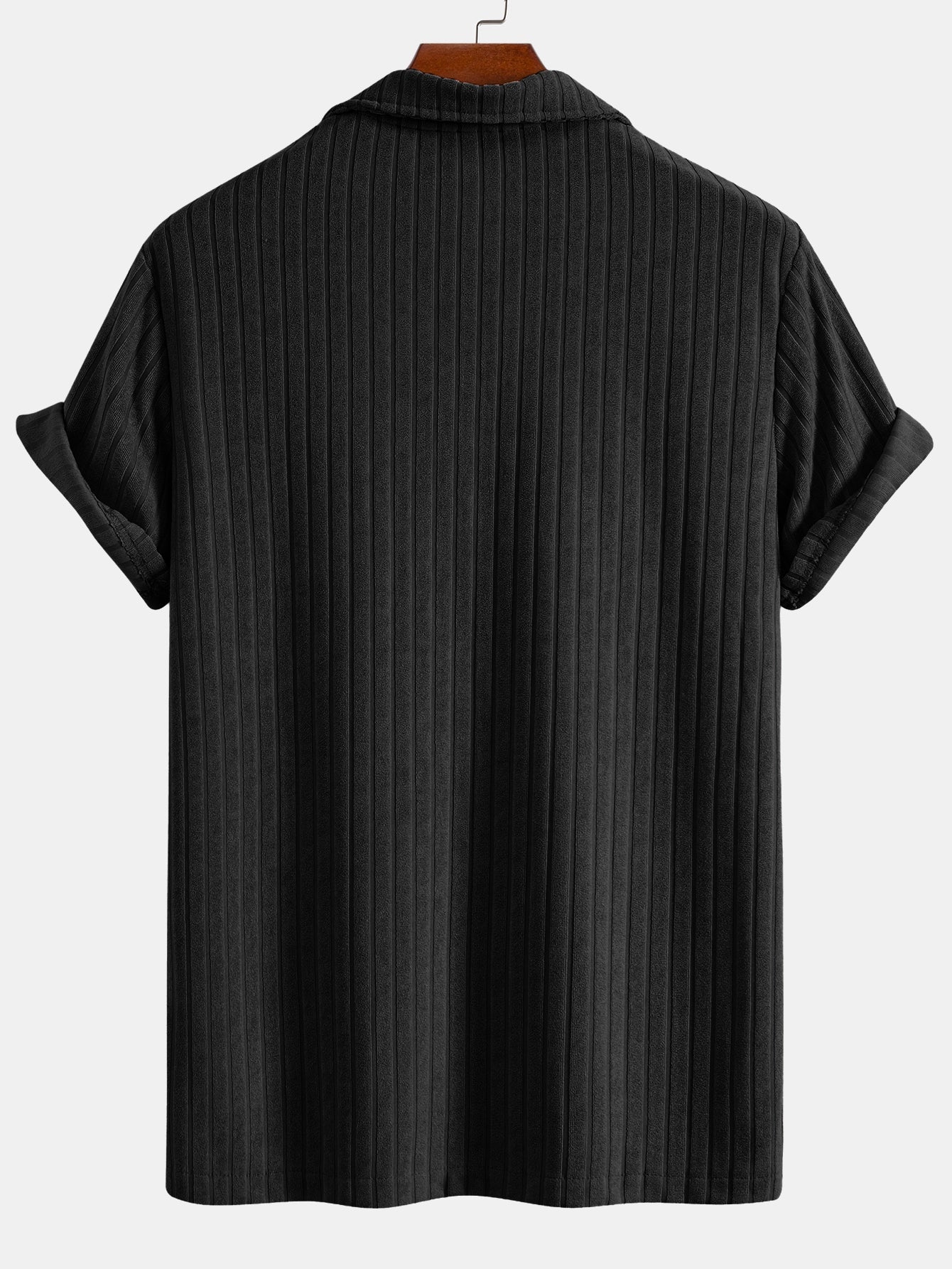 Striped Terry Cuban Shirt & Striped Terry Cuban Shorts