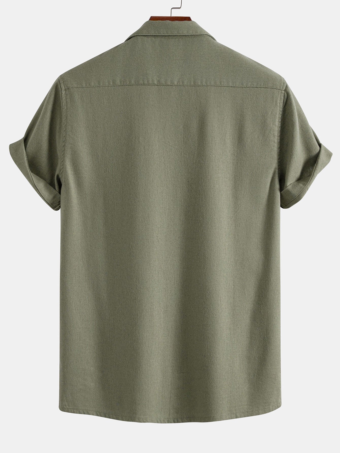 Linen Cuban Shirt With Pockets & Slim Fit Cropped Tapered Pants