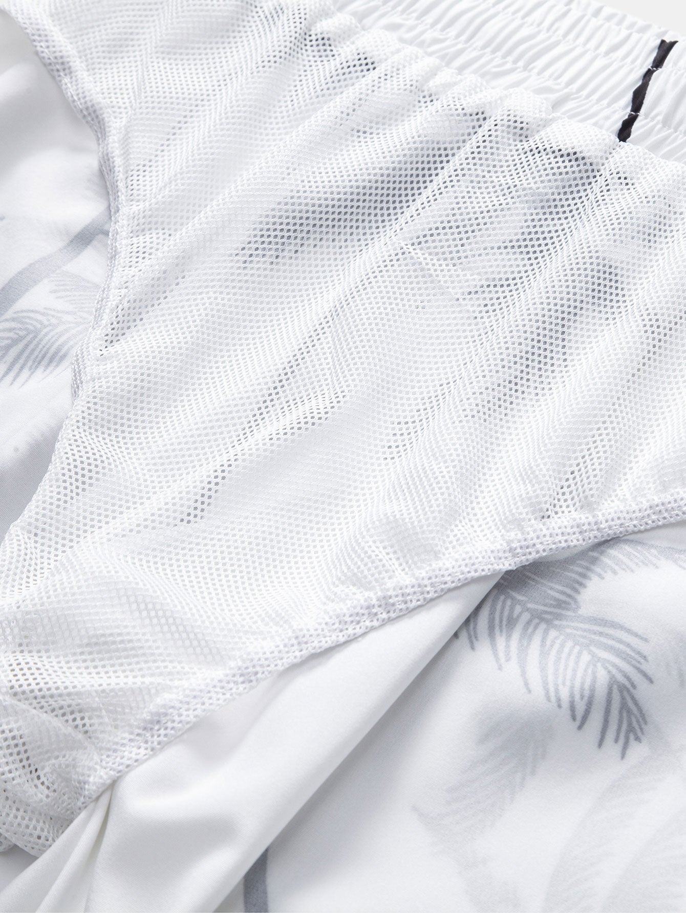 Palm Tree Print Button Up Shirt & Palm Tree Print Swim Shorts