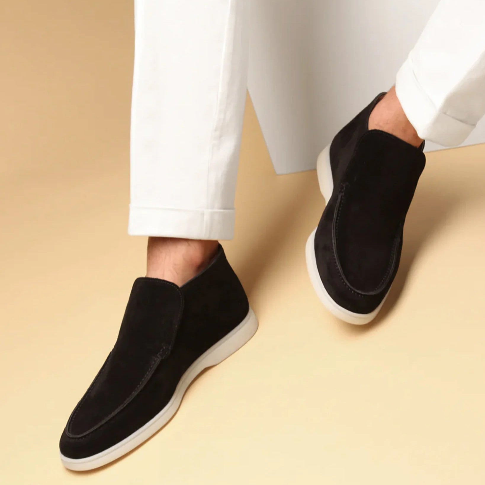 Mocassins montants Tuccili pour homme en daim