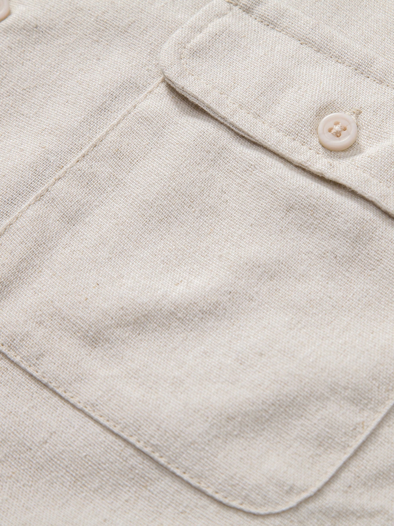 Linen Cuban Shirt With Pockets & Straight Leg Linen Pants