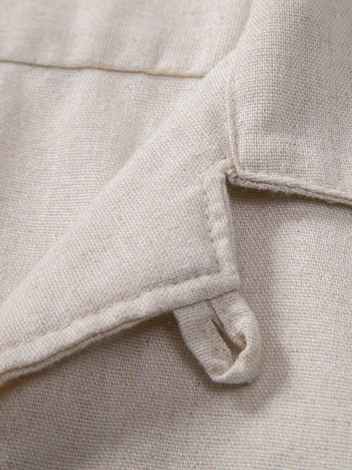 Linen Cuban Shirt With Pockets & Straight Leg Linen Pants