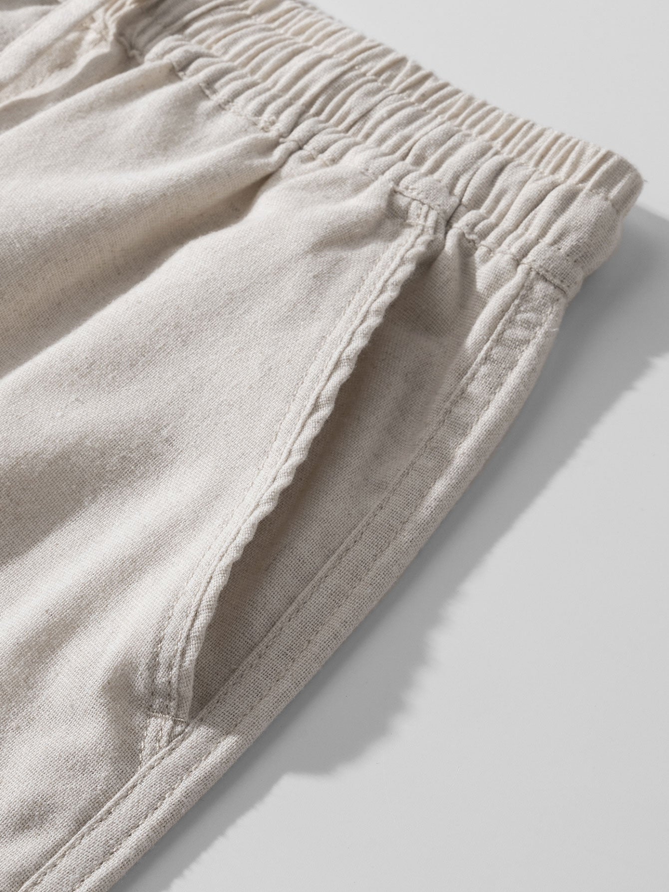 Linen Cuban Shirt With Pockets & Linen Drawstring Shorts