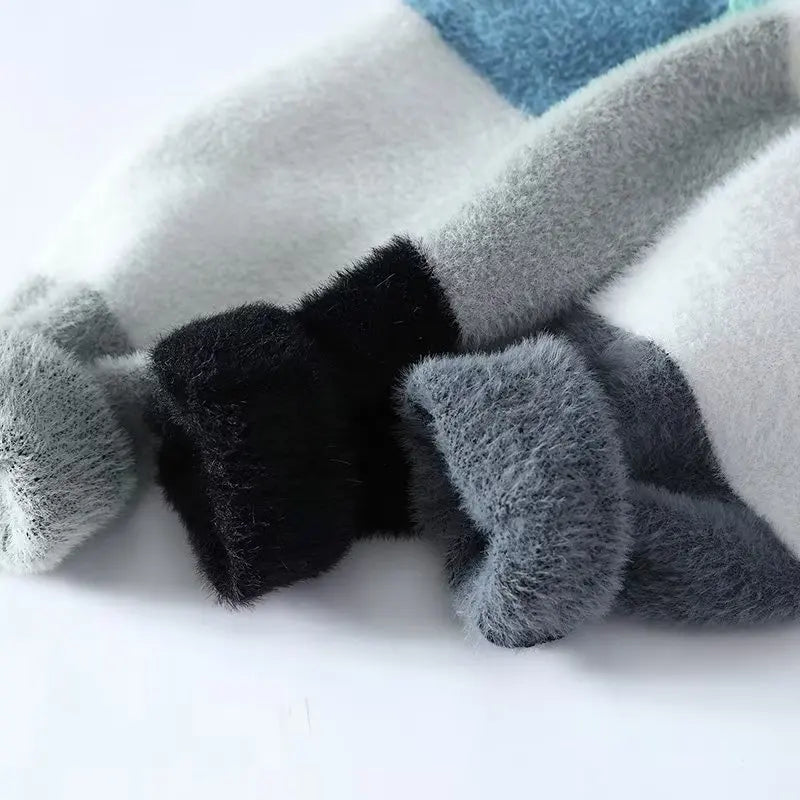 Color Block Warm Sweater