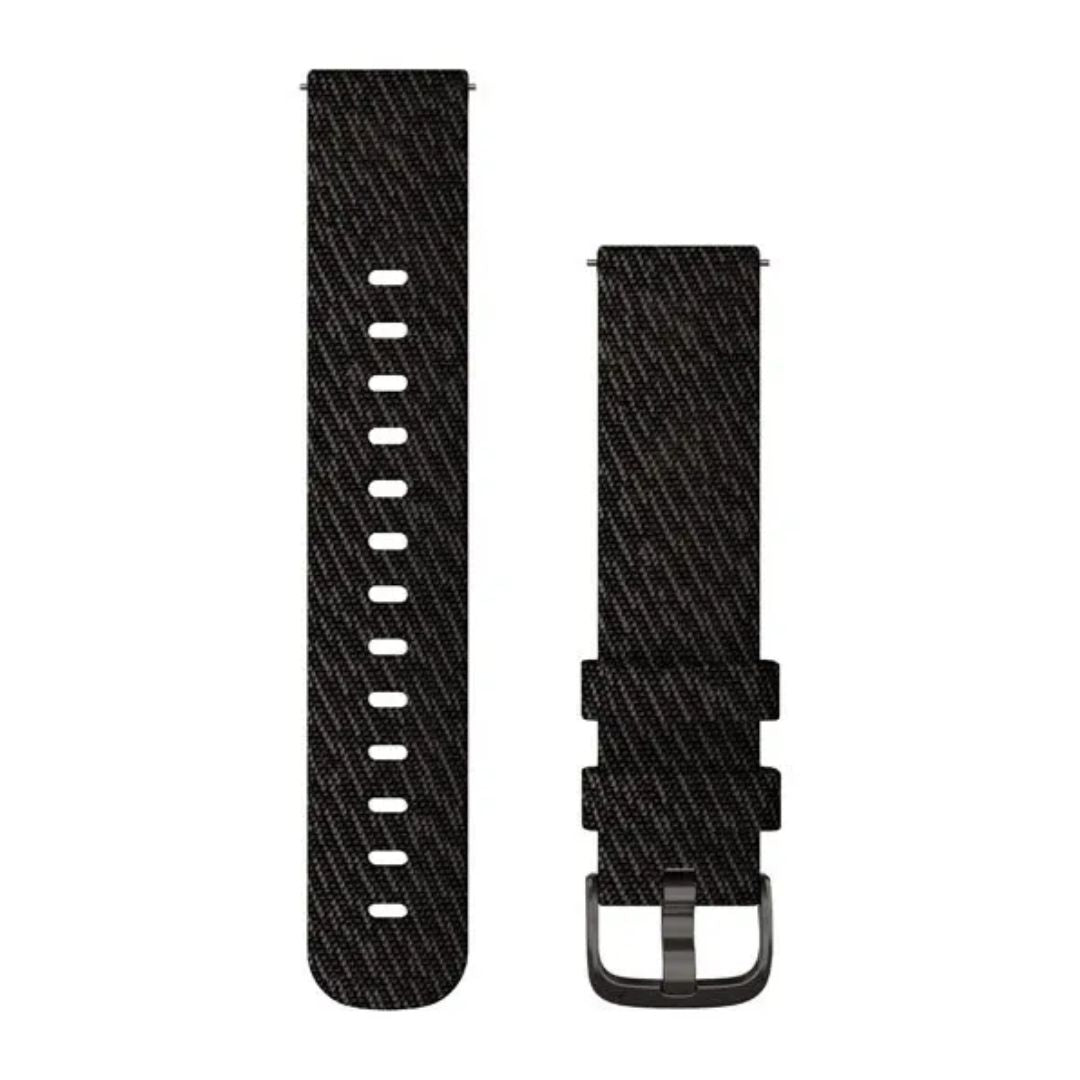 Garmin Quick Release Black Pepper Woven Nylon with Slate Hardware, 010-12924-13