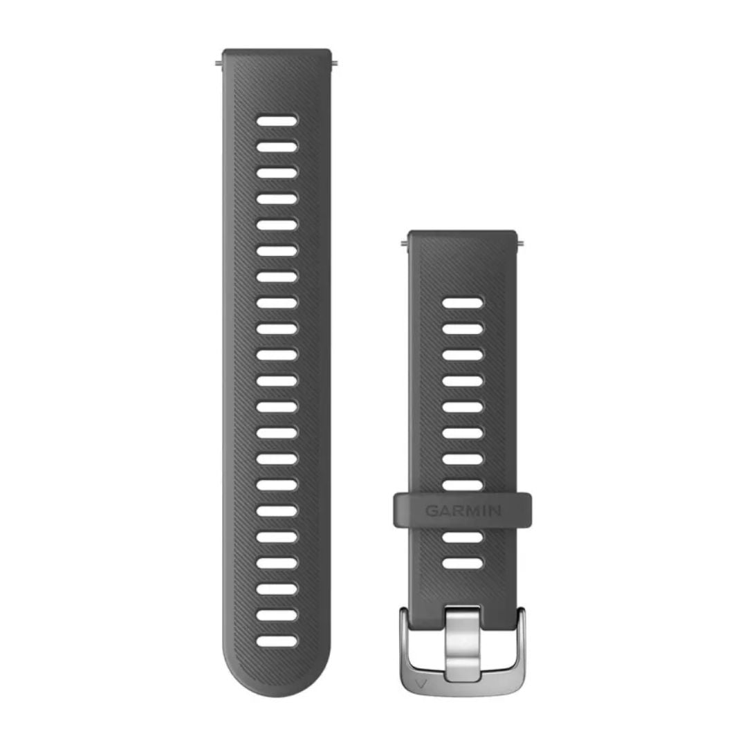 Garmin Quick Release Silicone Strap 20mm, Monterra Grey, 010-11251-9S