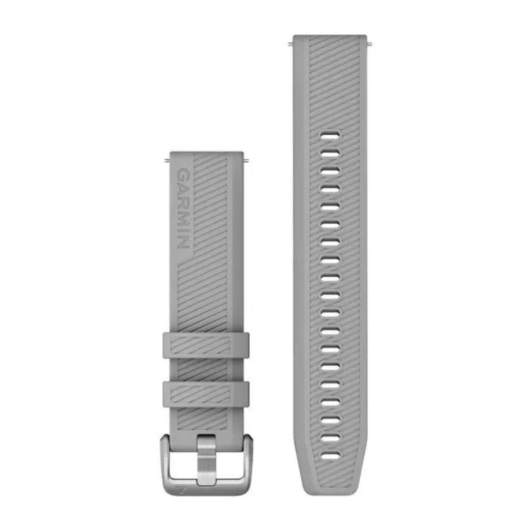 Garmin Grey Quick Release Silicone Strap 20mm, 010-12925-00