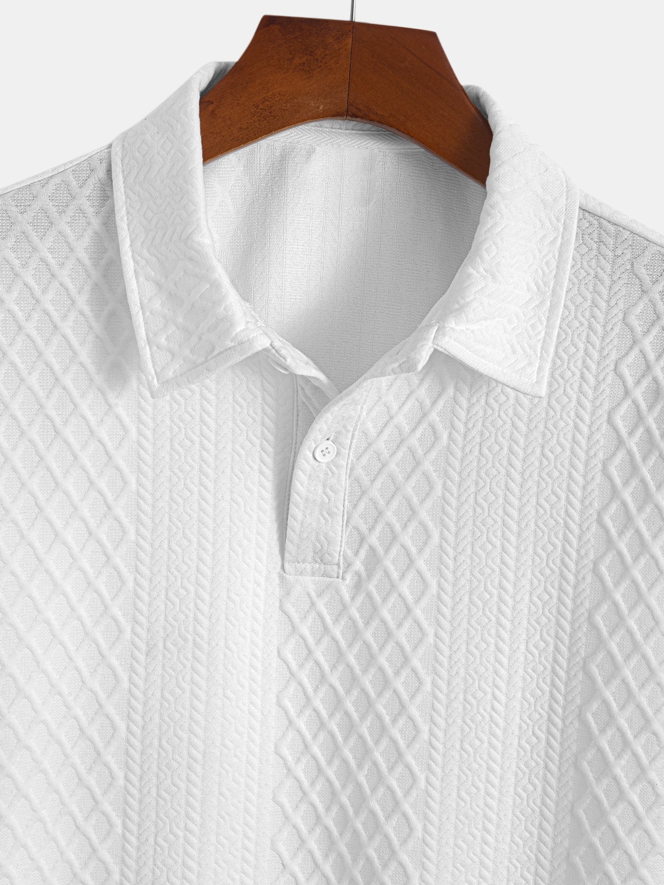 Geometric Diamond Jacquard Polo & Shorts