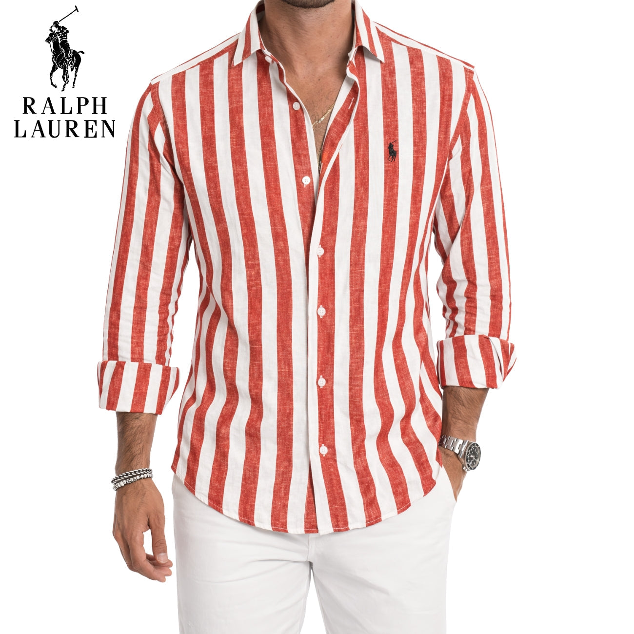 Ralph Lauren - Chemise décontractée à rayures