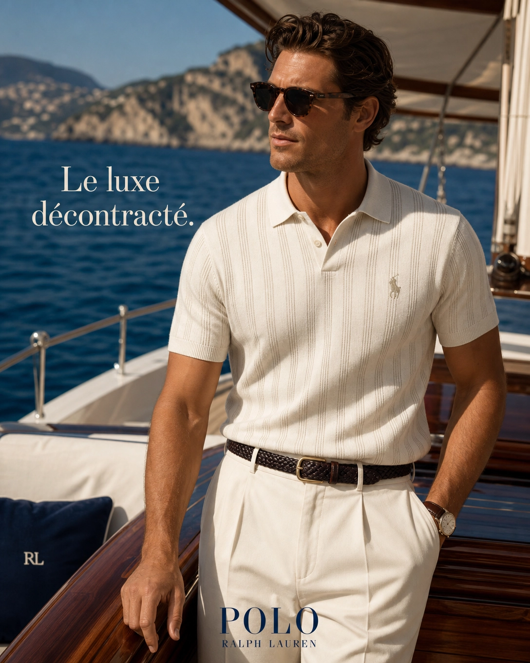 Ralph Lauren - Polo Structuré en Tricot – Élégance