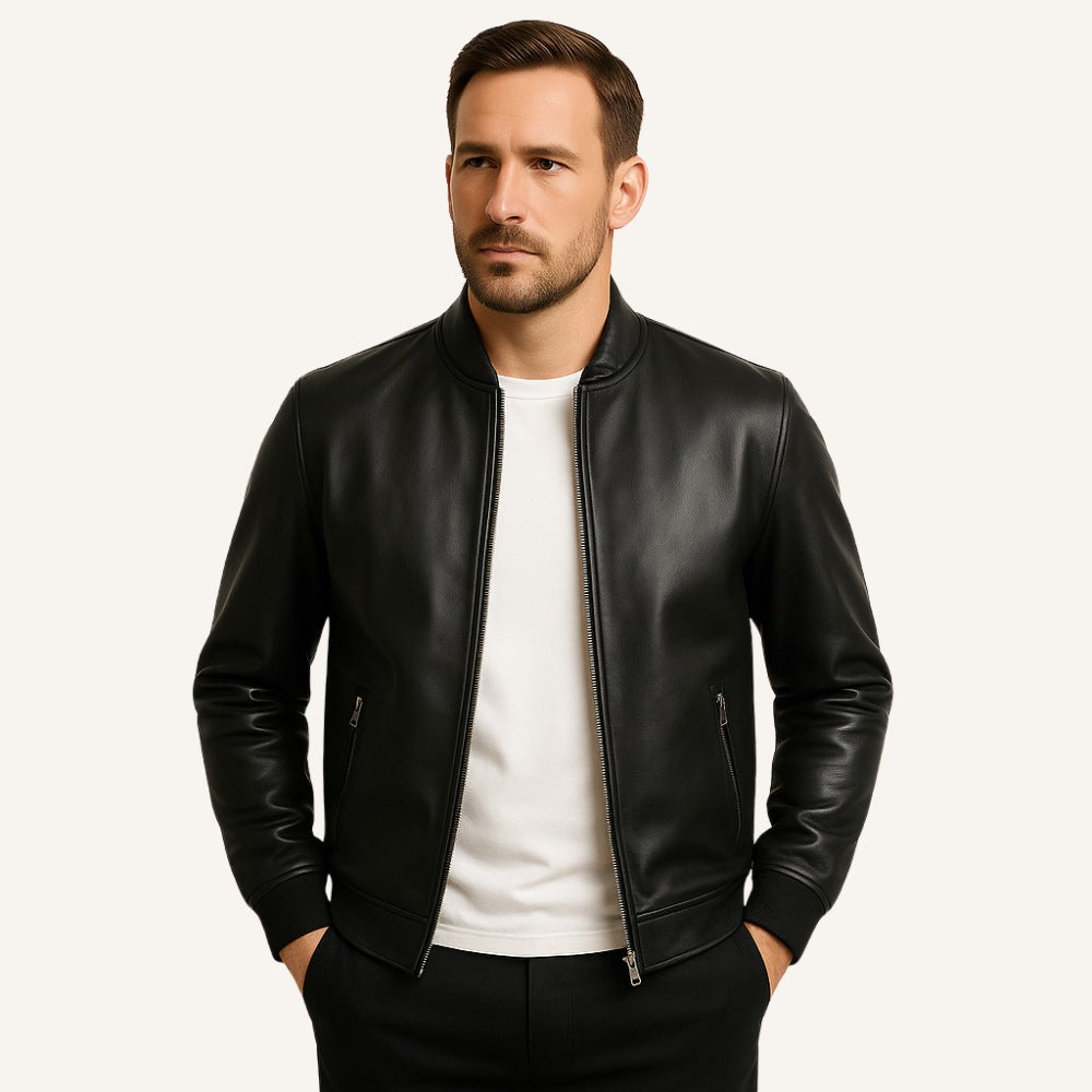 Veste en cuir Gran Nero pour homme