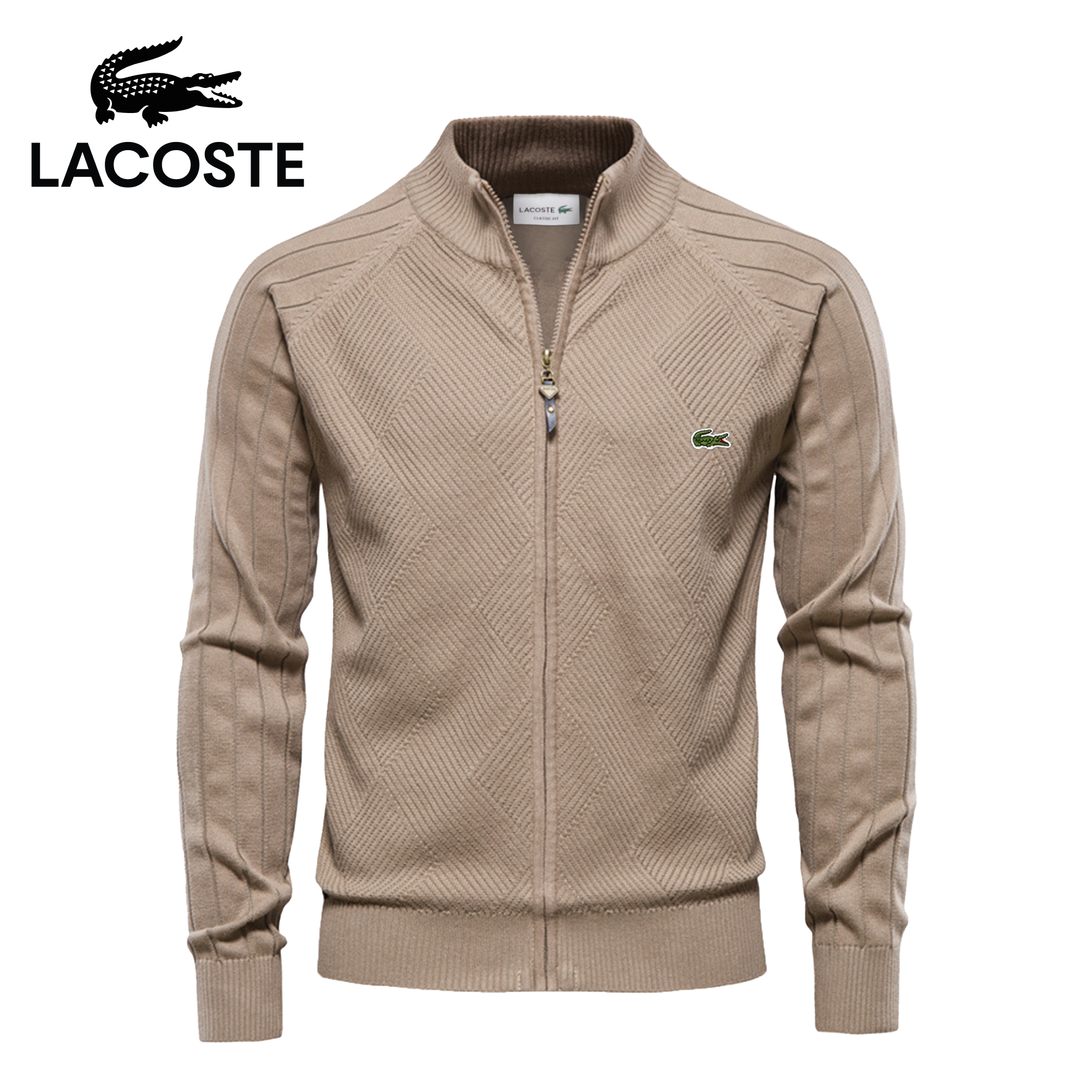 Pull Zippé Texturé LC Homme