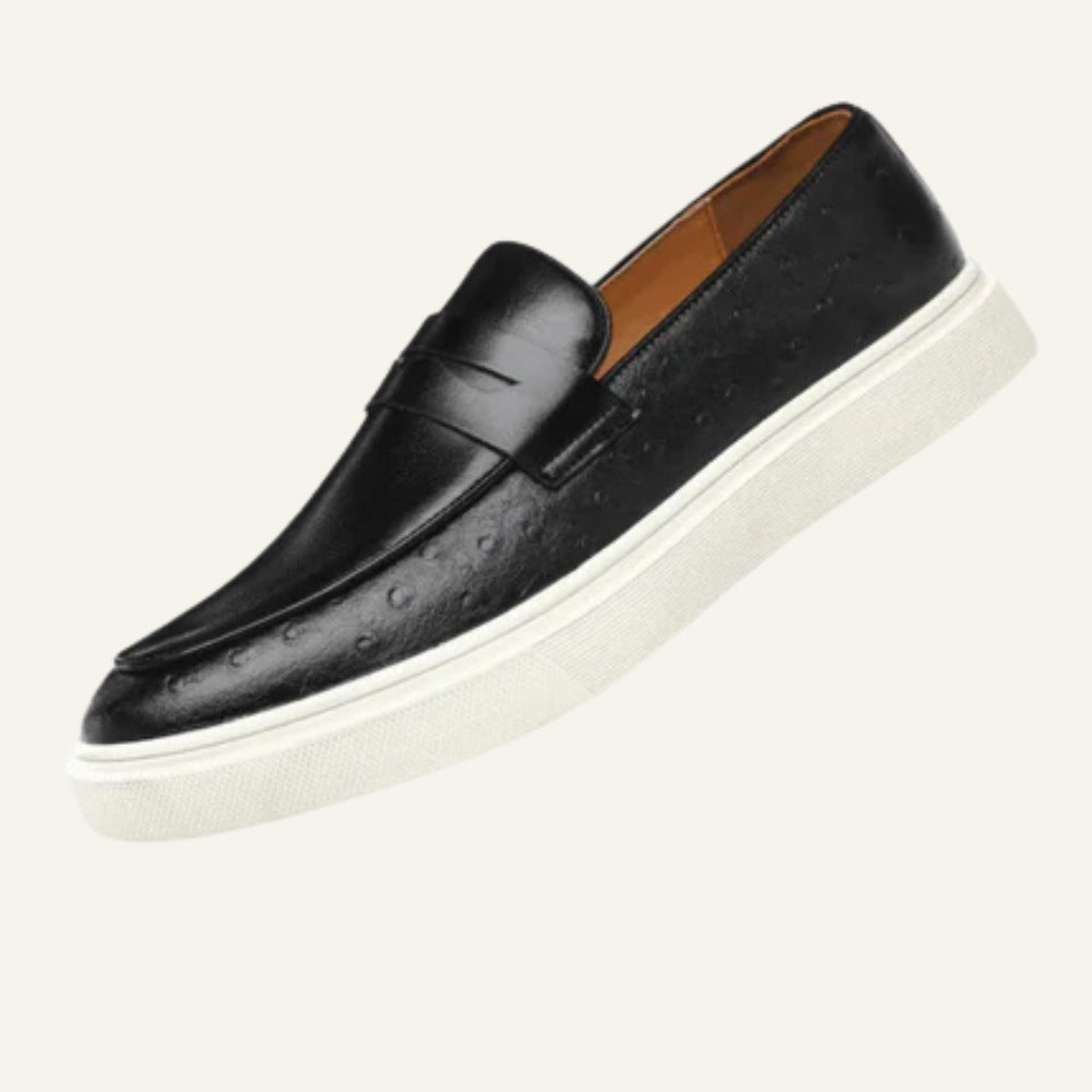 Mocassins Miliani pour hommes en cuir italien